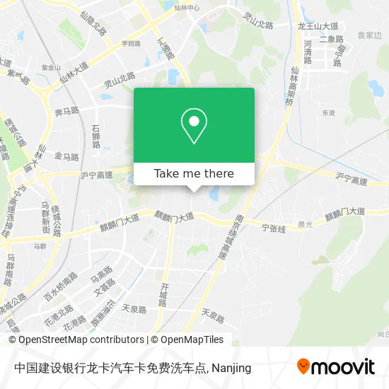中国建设银行龙卡汽车卡免费洗车点 map