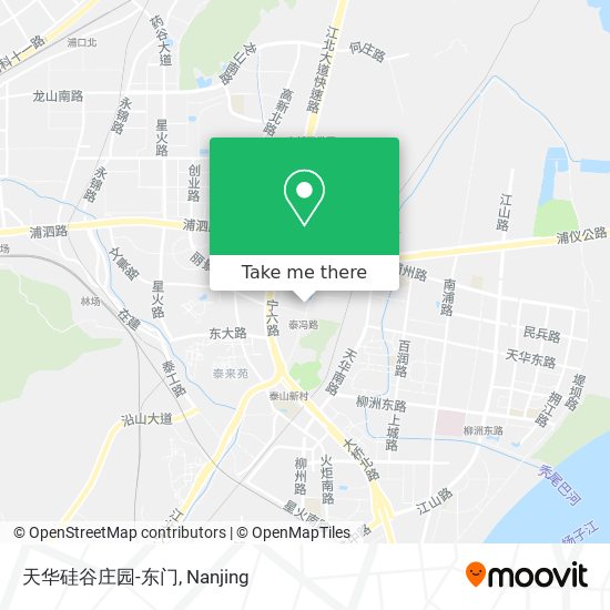 天华硅谷庄园-东门 map