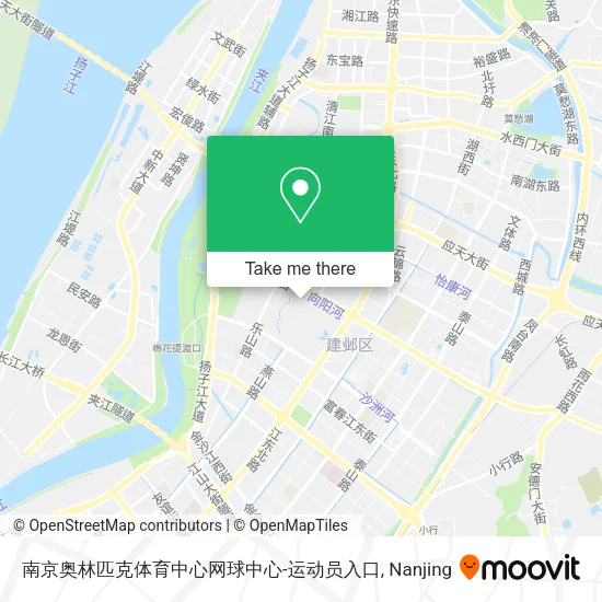 南京奥林匹克体育中心网球中心-运动员入口 map