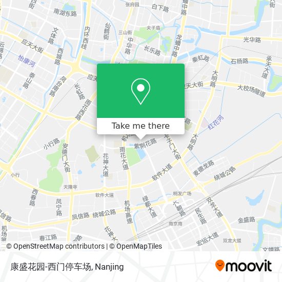 康盛花园-西门停车场 map