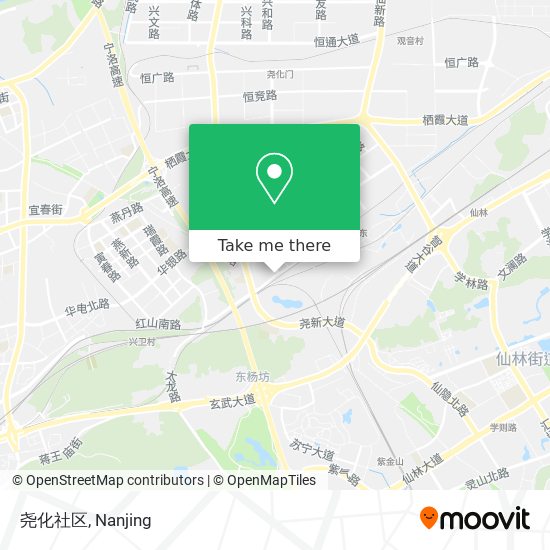尧化社区 map