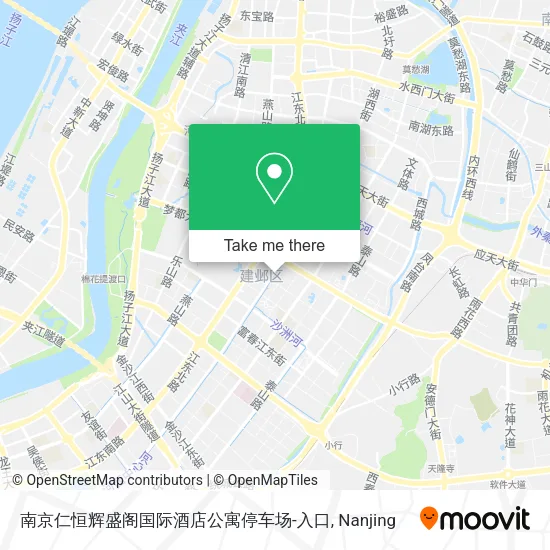 南京仁恒辉盛阁国际酒店公寓停车场-入口 map