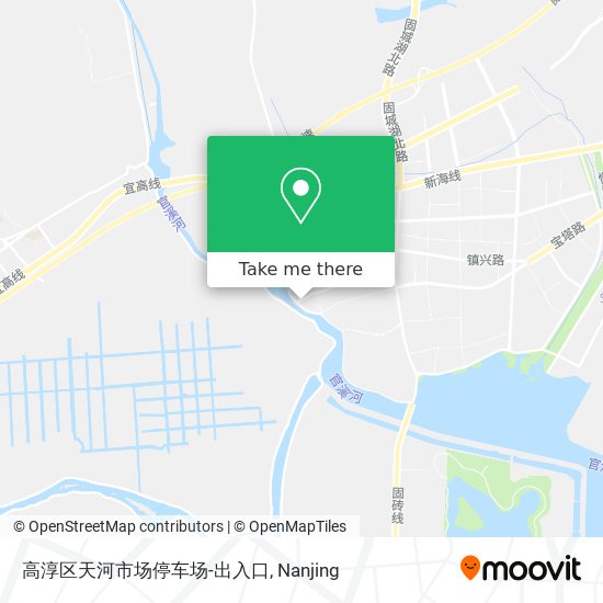 高淳区天河市场停车场-出入口 map