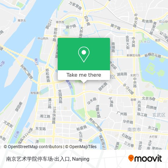 南京艺术学院停车场-出入口 map