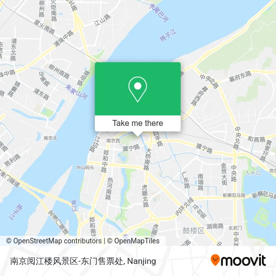 南京阅江楼风景区-东门售票处 map