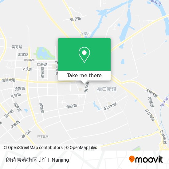 朗诗青春街区-北门 map
