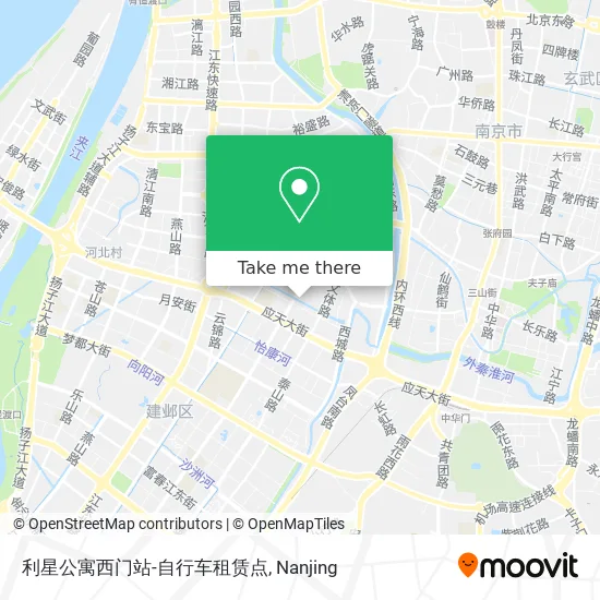 利星公寓西门站-自行车租赁点 map