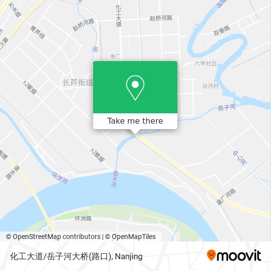 化工大道/岳子河大桥(路口) map