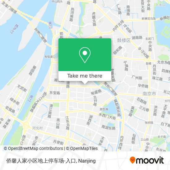 侨馨人家小区地上停车场-入口 map