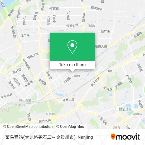 菜鸟驿站(太龙路尧石二村金晨超市) map