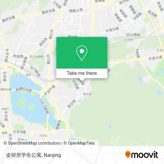 皮研所学生公寓 map