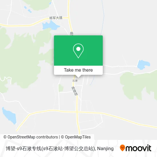 博望-s9石湫专线(s9石湫站-博望公交总站) map