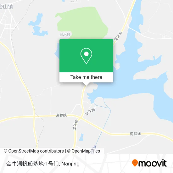金牛湖帆船基地-1号门 map