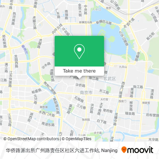 华侨路派出所广州路责任区社区六进工作站 map