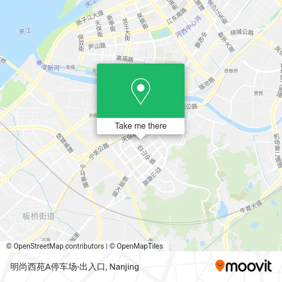 明尚西苑A停车场-出入口 map