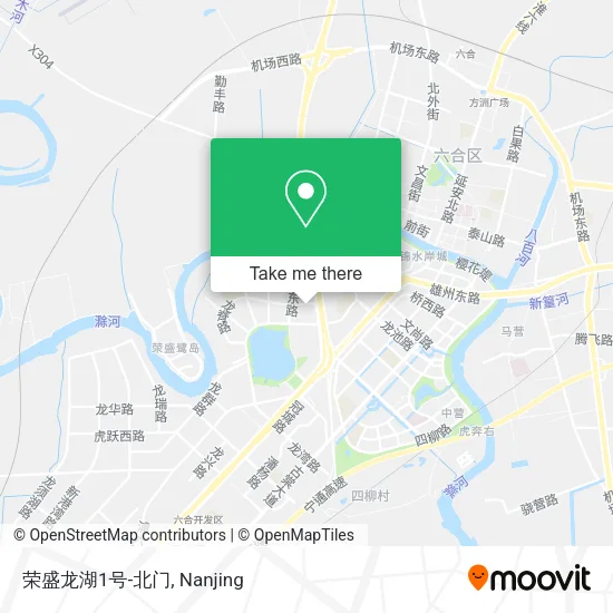 荣盛龙湖1号-北门 map