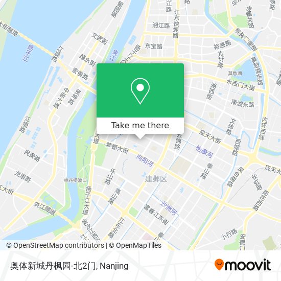 奥体新城丹枫园-北2门 map