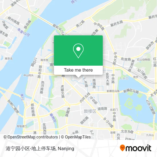 港宁园小区-地上停车场 map
