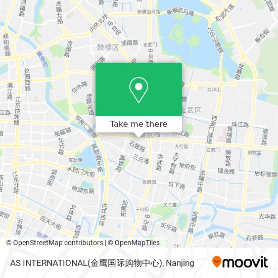 AS INTERNATIONAL(金鹰国际购物中心) map