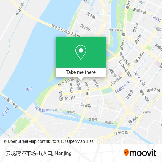 云珑湾停车场-出入口 map