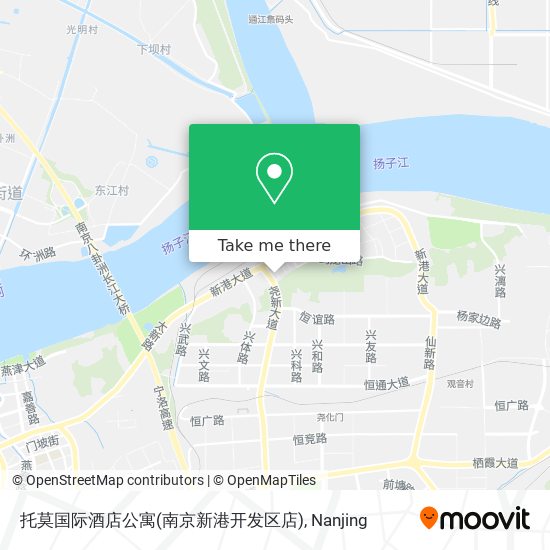 托莫国际酒店公寓(南京新港开发区店) map