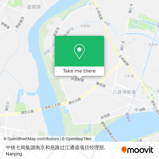 中铁七局集团南京和燕路过江通道项目经理部 map