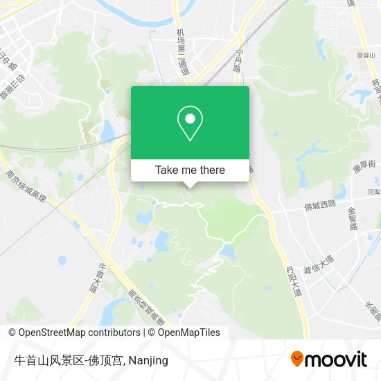 牛首山风景区-佛顶宫 map