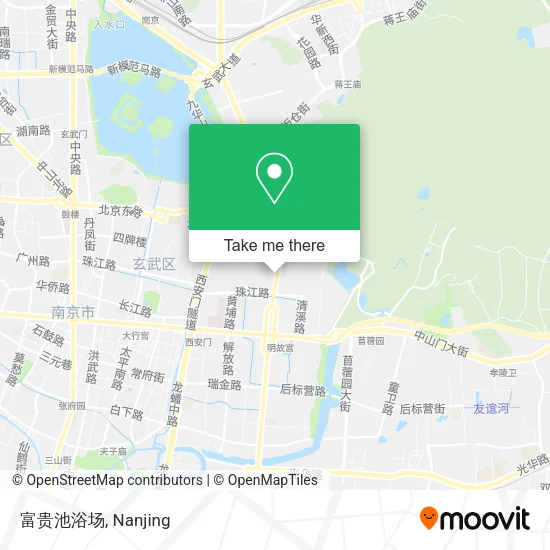 富贵池浴场 map