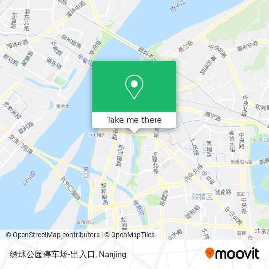 绣球公园停车场-出入口 map