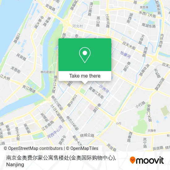 南京金奥费尔蒙公寓售楼处(金奥国际购物中心) map