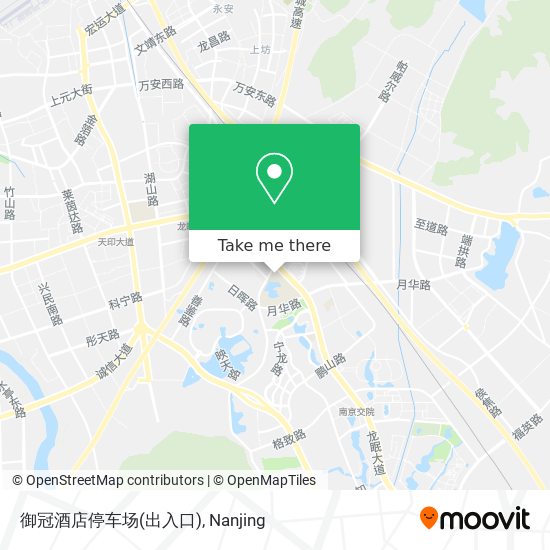 御冠酒店停车场(出入口) map