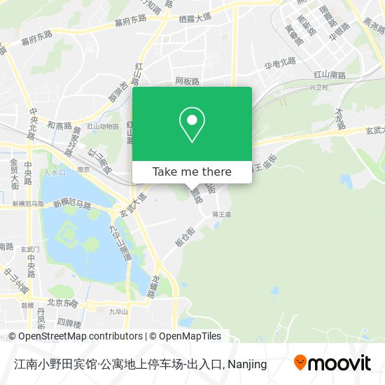 江南小野田宾馆·公寓地上停车场-出入口 map