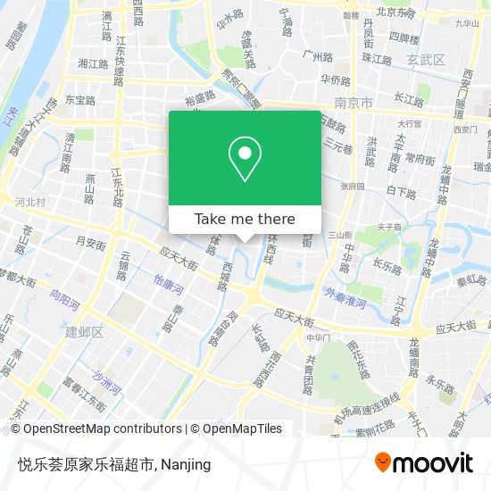 悦乐荟原家乐福超市 map