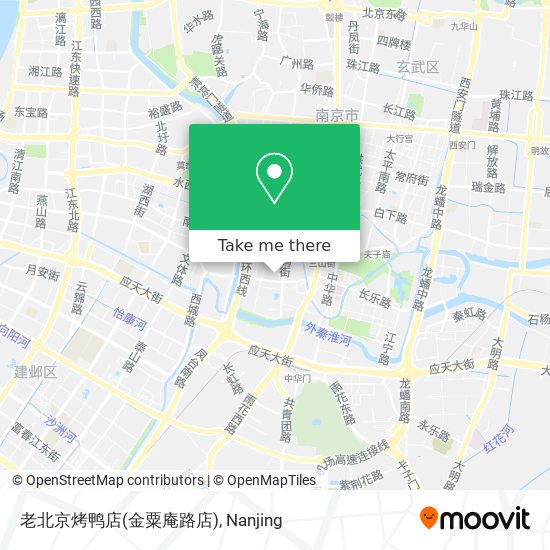 老北京烤鸭店(金粟庵路店) map
