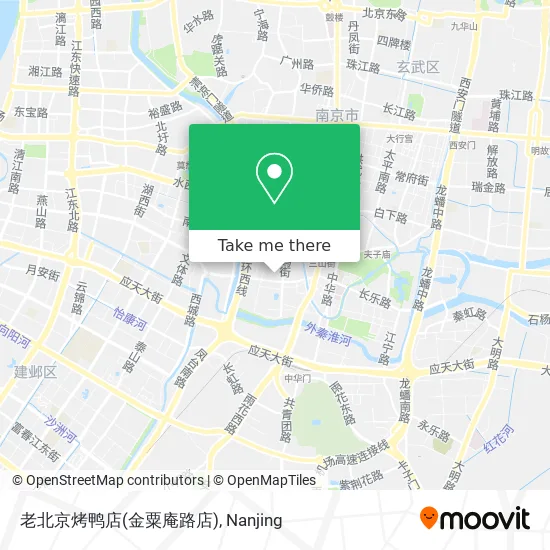老北京烤鸭店(金粟庵路店) map