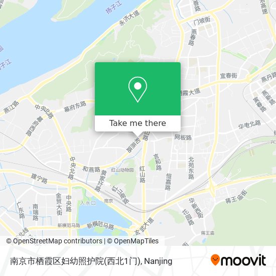 南京市栖霞区妇幼照护院(西北1门) map
