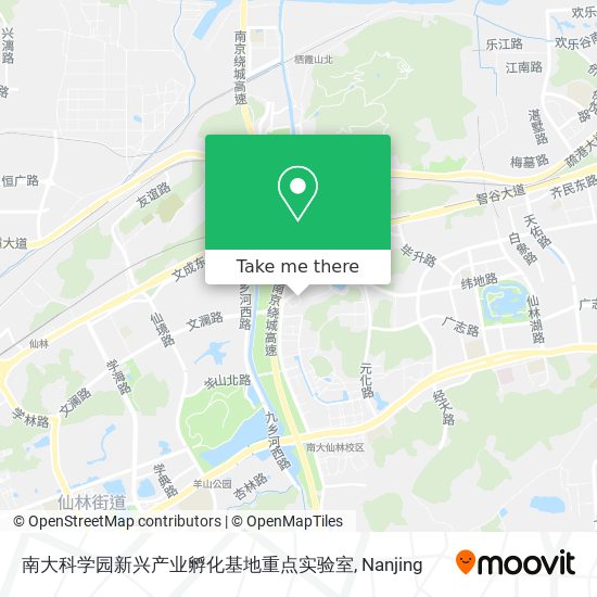 南大科学园新兴产业孵化基地重点实验室 map