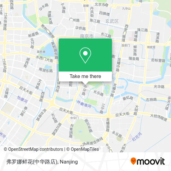 弗罗娜鲜花(中华路店) map