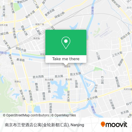 南京布兰登酒店公寓(金轮新都汇店) map