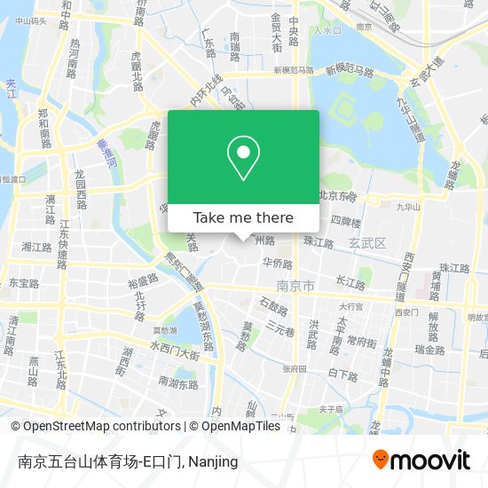 南京五台山体育场-E口门 map