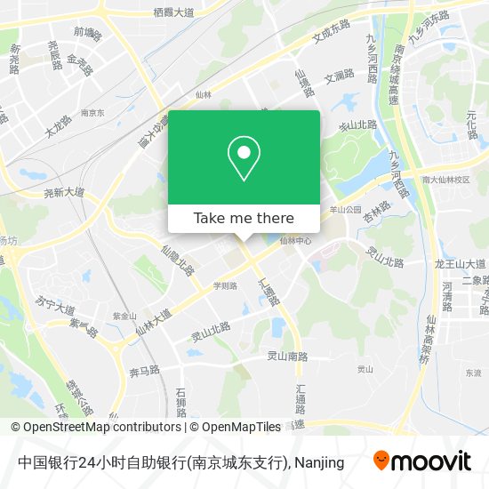 中国银行24小时自助银行(南京城东支行) map