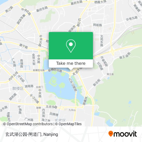 玄武湖公园-闸道门 map