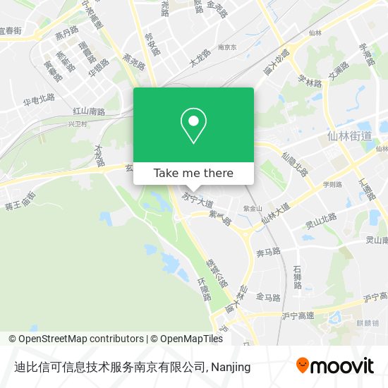 迪比信可信息技术服务南京有限公司 map