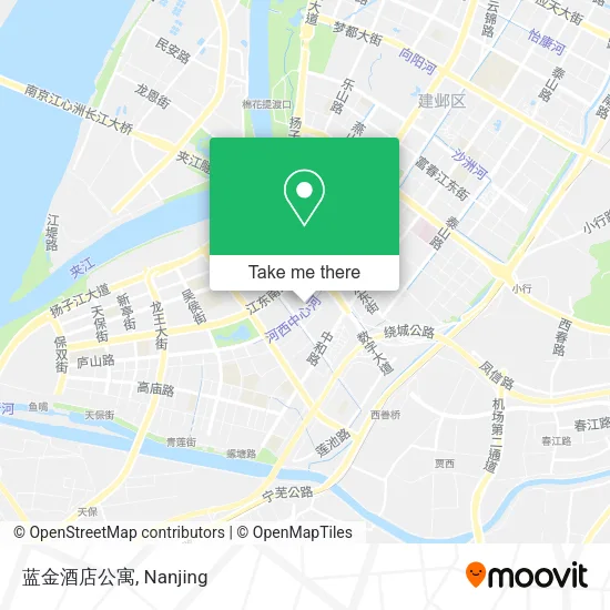 蓝金酒店公寓 map