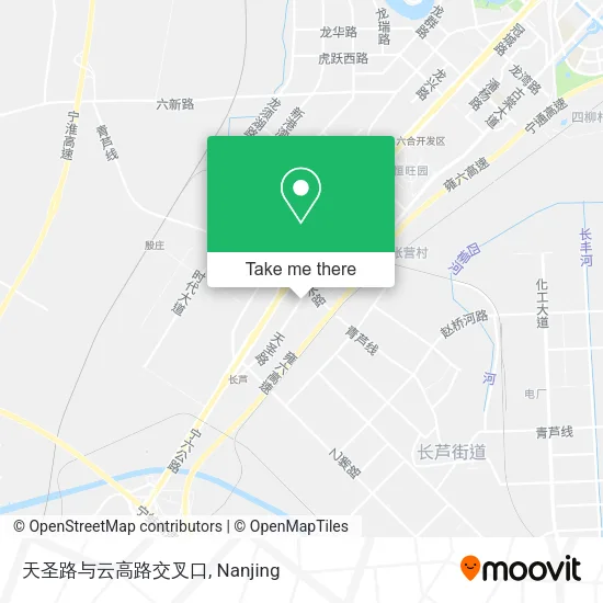 天圣路与云高路交叉口 map