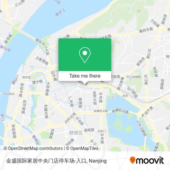 金盛国际家居中央门店停车场-入口 map