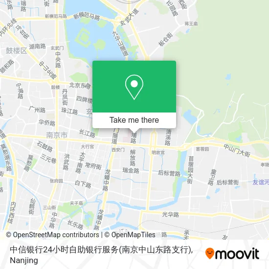 中信银行24小时自助银行服务(南京中山东路支行) map