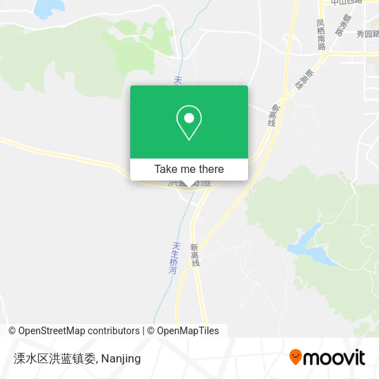 溧水区洪蓝镇委 map