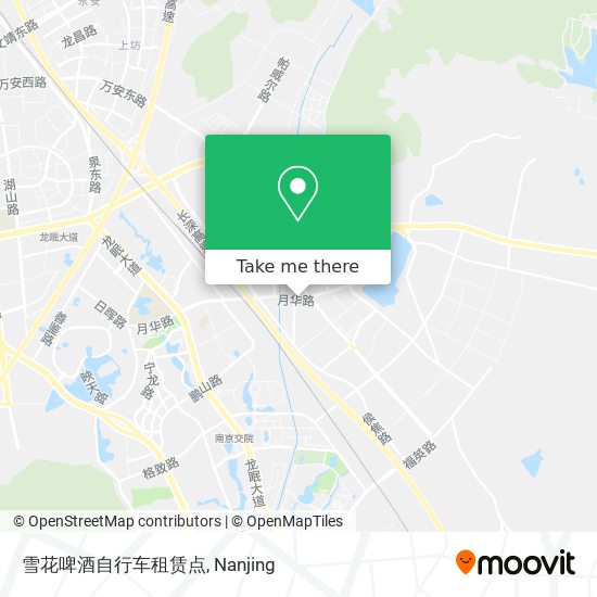 雪花啤酒自行车租赁点 map