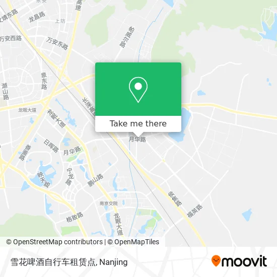 雪花啤酒自行车租赁点 map